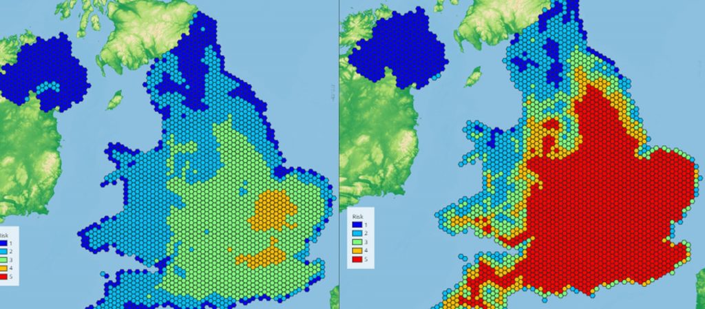 National Trust Climate Change Map