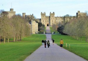 Windsor Castle, the long walk